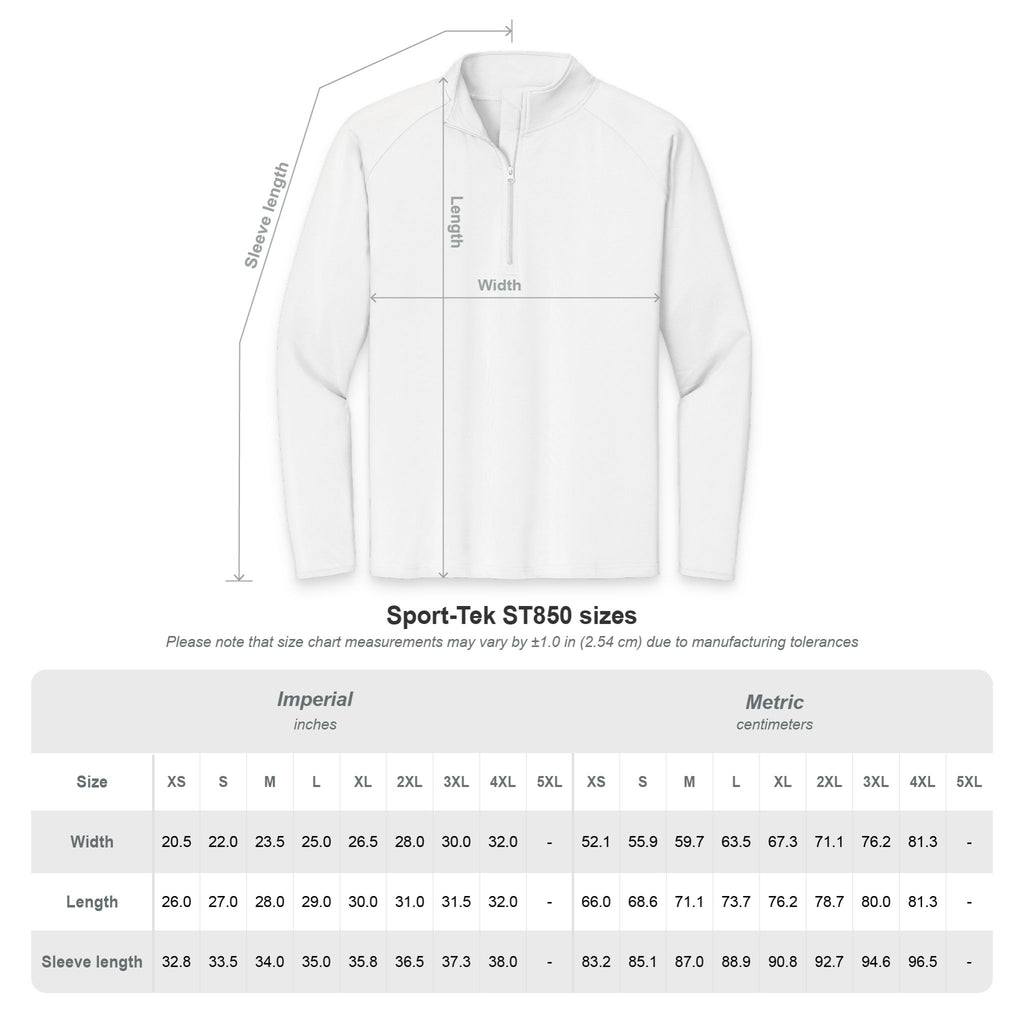 Men’s Quarter-Zip Pullover with Embroidered Crossed Golf Clubs