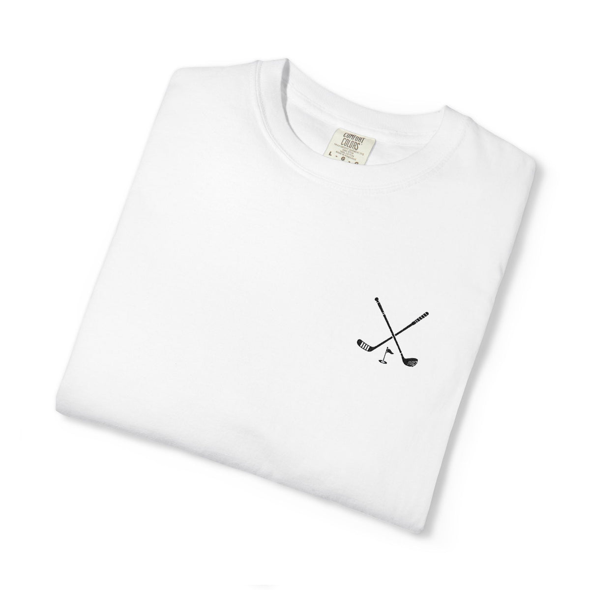 Crossed Golf Clubs Minimalist T-Shirt