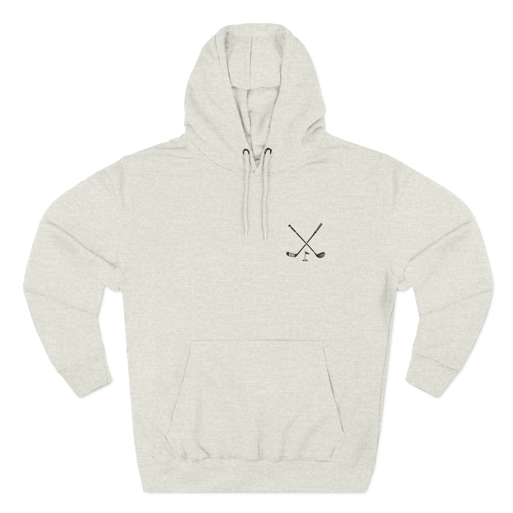 Minimalist Crossed Sticks Fleece Hoodie