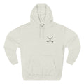 Minimalist Crossed Sticks Fleece Hoodie