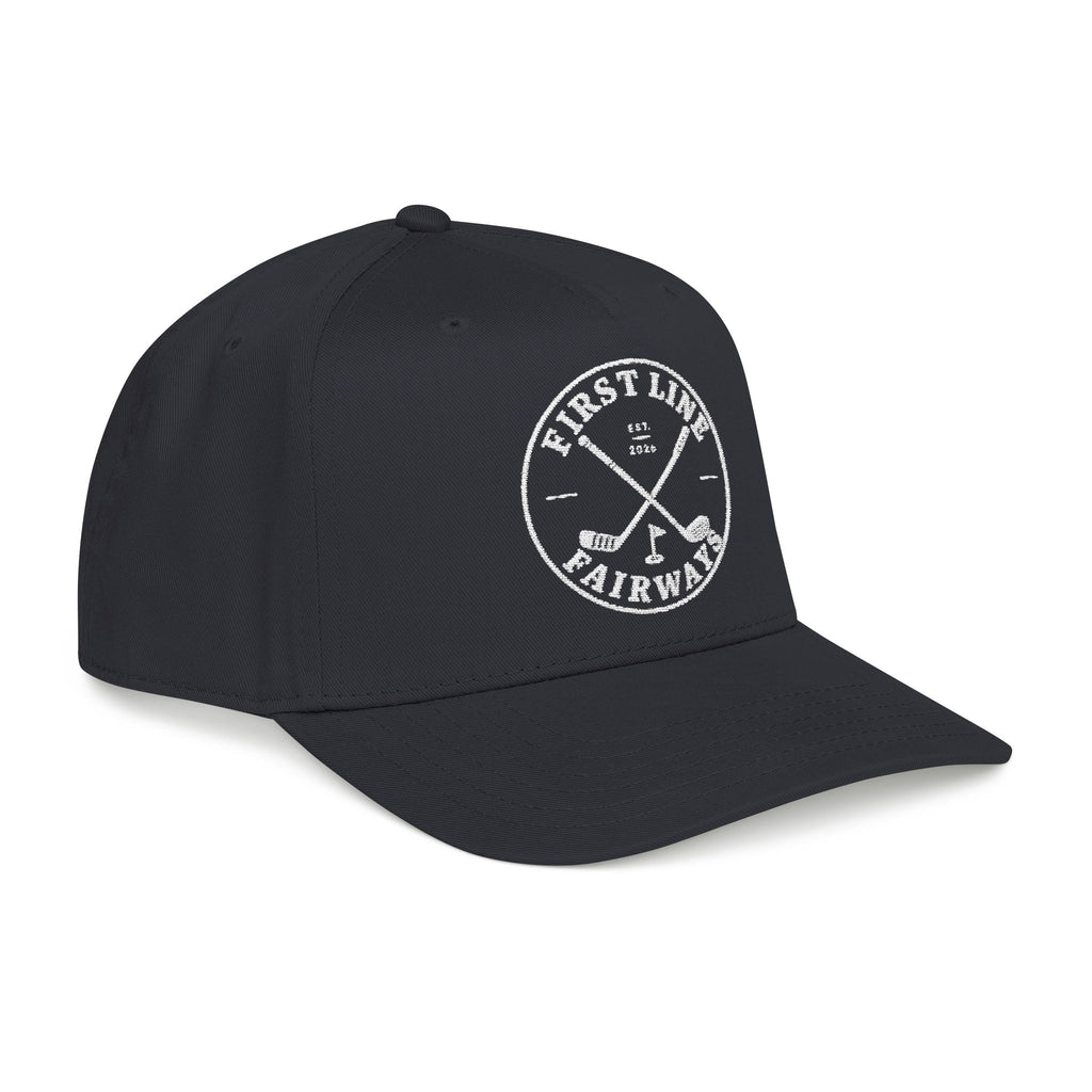 Black Mid Profile Baseball Cap