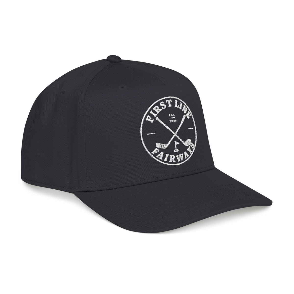 Black Mid Profile Baseball Cap