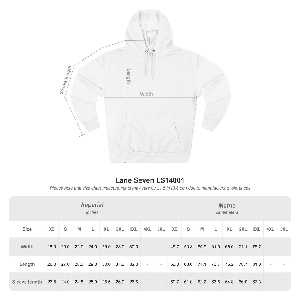 Minimalist Crossed Sticks Fleece Hoodie