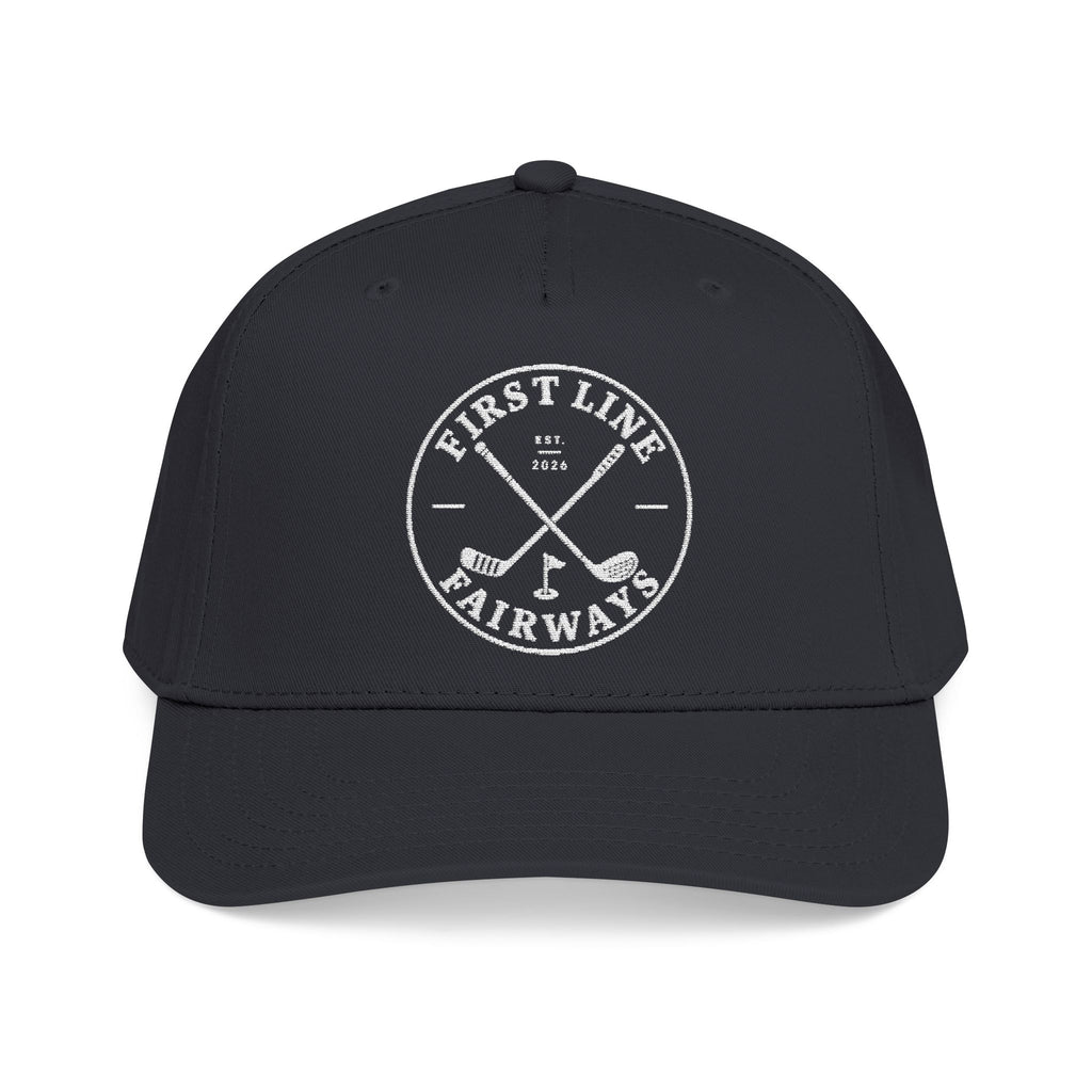 Black Mid Profile Baseball Cap