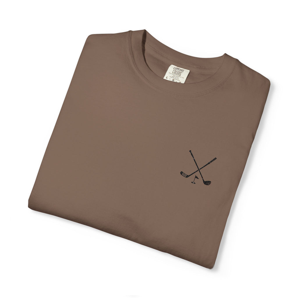 Crossed Golf Clubs Minimalist T-Shirt